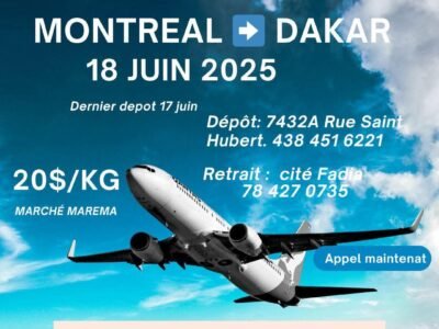 GP VOL DIRECT MONTREAL-DAKAR