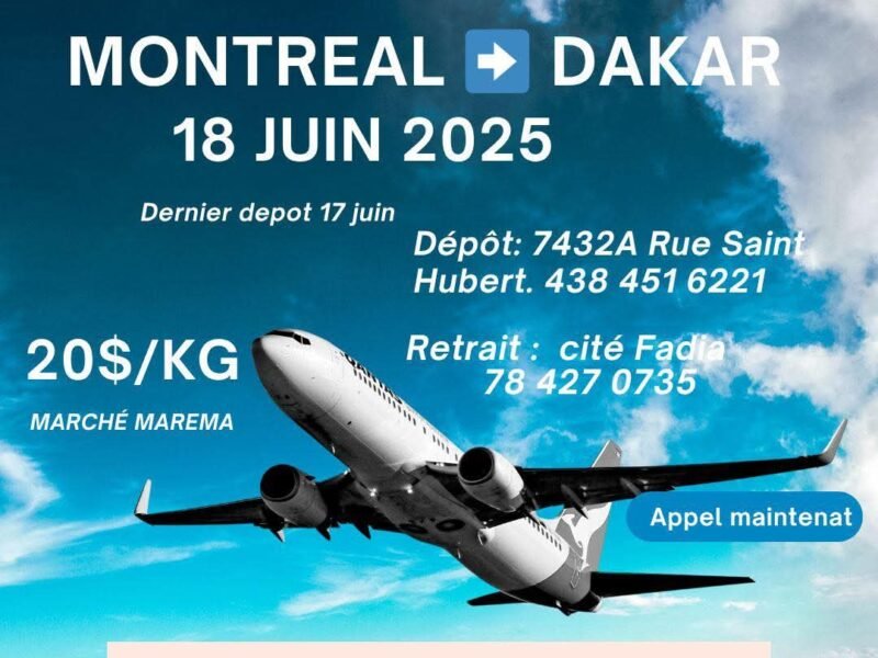 GP VOL DIRECT MONTREAL-DAKAR