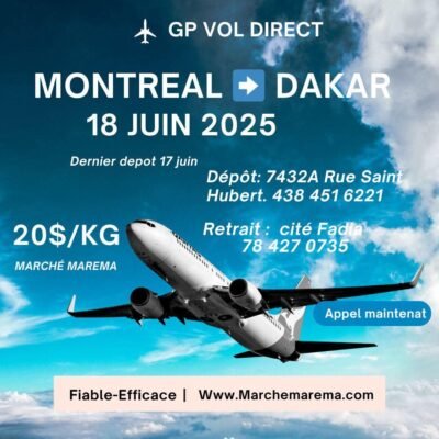 GP VOL DIRECT MONTREAL-DAKAR