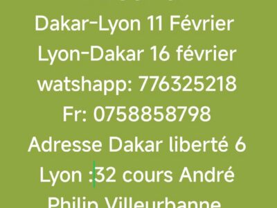 MBOUP GP FRANCE-SENEGAL(LYON-DAKAR)