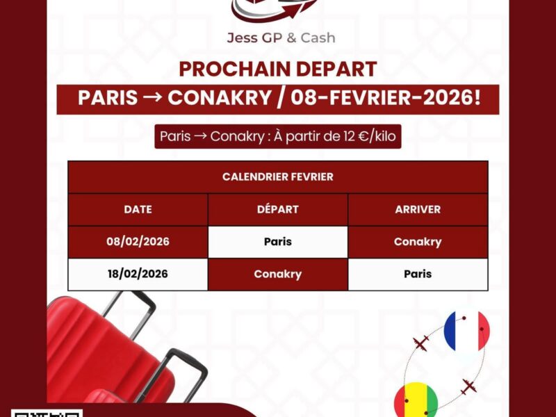 JESS GP & CASH GUINEE-FRANCE(CONAKRY-PARIS)