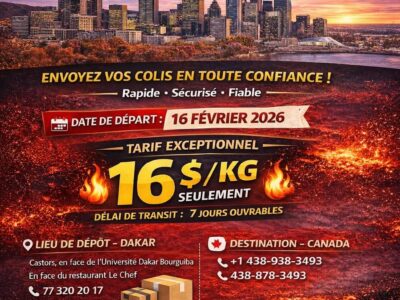 INDIKO EXPRESS SENEGAL-CANADA(DAKAR-MONTREAL)