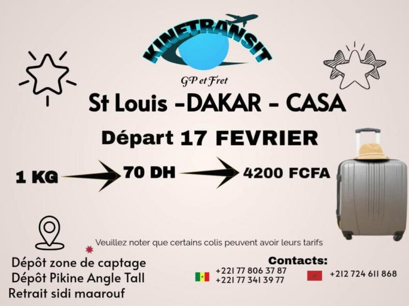 KINETRANSIT GP SENEGAL-MAROC(SAINT-LOUIS-DAKAR-CASA)