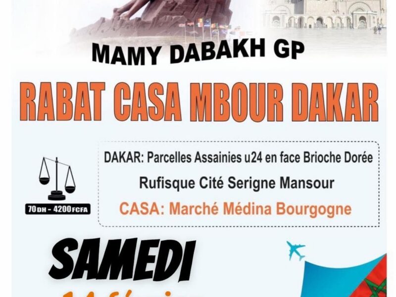 MAMY DABAKH GP MAROC-SENEGAL(RABAT-CASA-MBOUR-DAKAR)