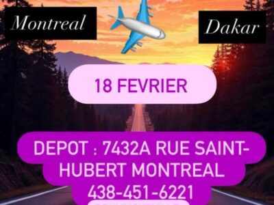 CARGO INTERNATIONAL CANADA-SENEGAL(MONTREAL-DAKAR)