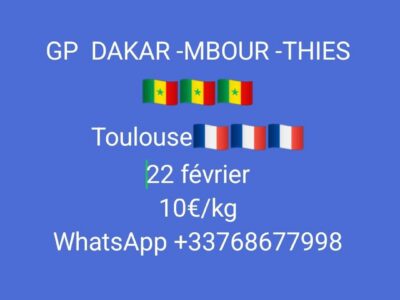 GP SENEGAL-FRANCE(DAKAR-TOULOUSE)
