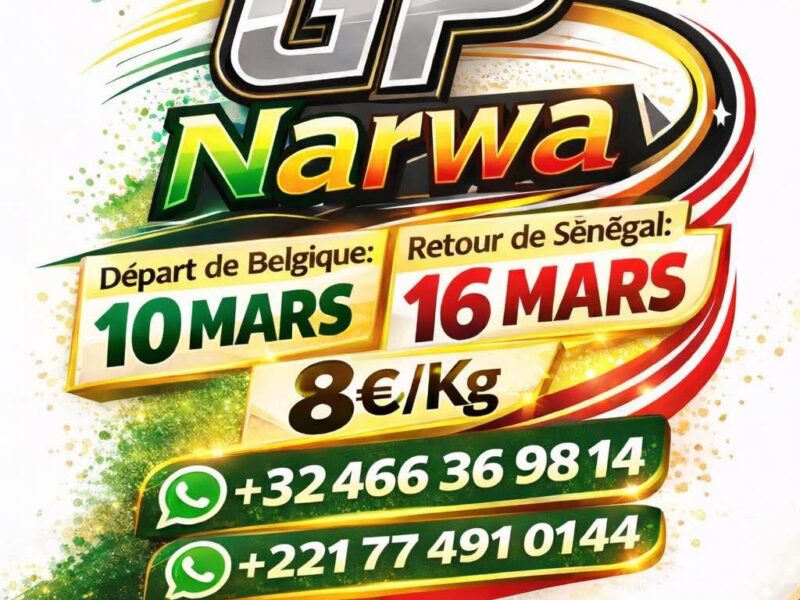NARWA GP BELGIQUE-SENEGAL(BELGIQUE-DAKAR)