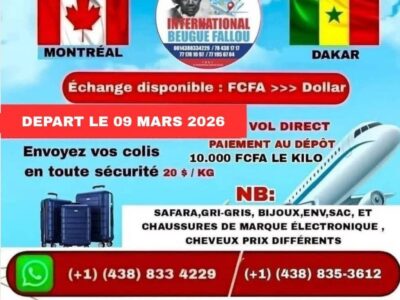 GP INTERNATIONAL BEUGUE FALLOU CANADA-SENEGAL (MONTREAL-DAKAR)