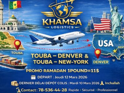 KHAMSA LOGISTICS SENEGAL-USA(DAKAR-DENVER-NEW YORK)